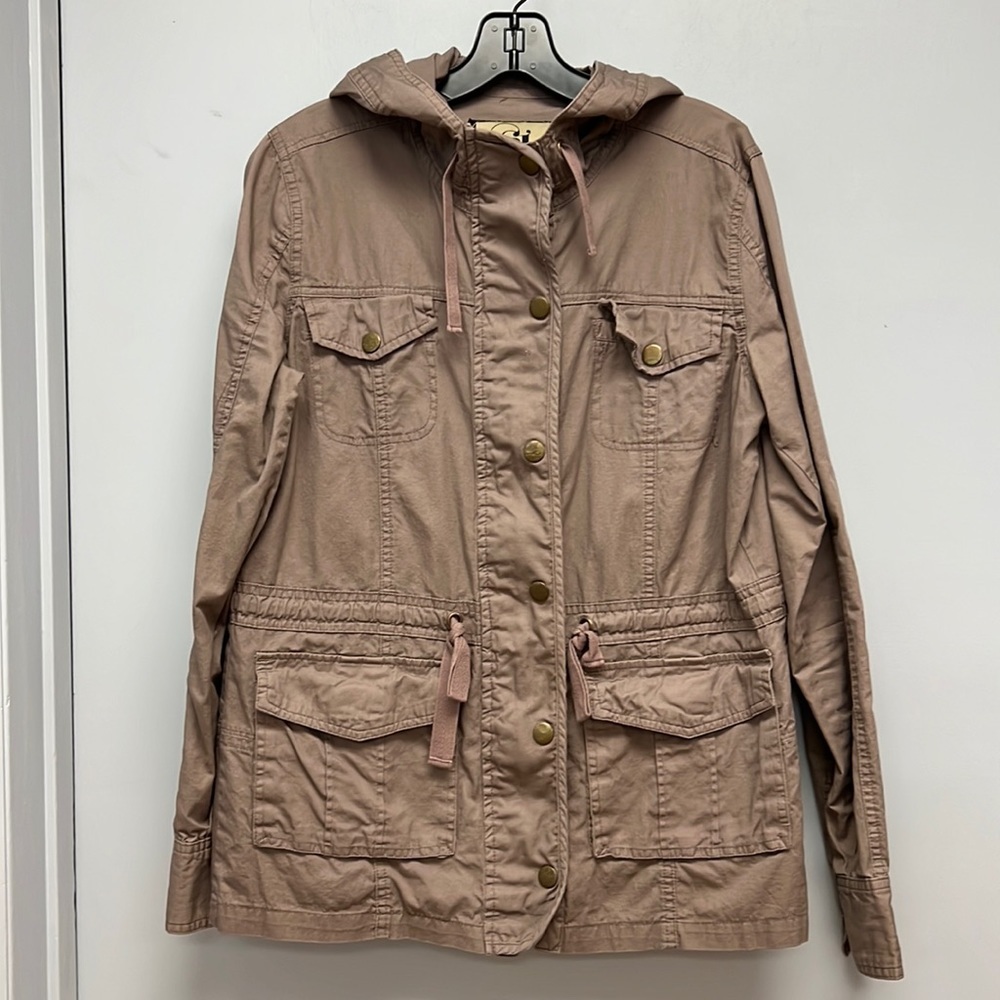 Shasa Women’s Lightweight Utility Jacket with Convertible Sleeves Size Large